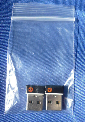 LOT OF 2 LOGITECH C-U0007 Unifying Receiver USB Dongle Mouse Keyboard VG Cond