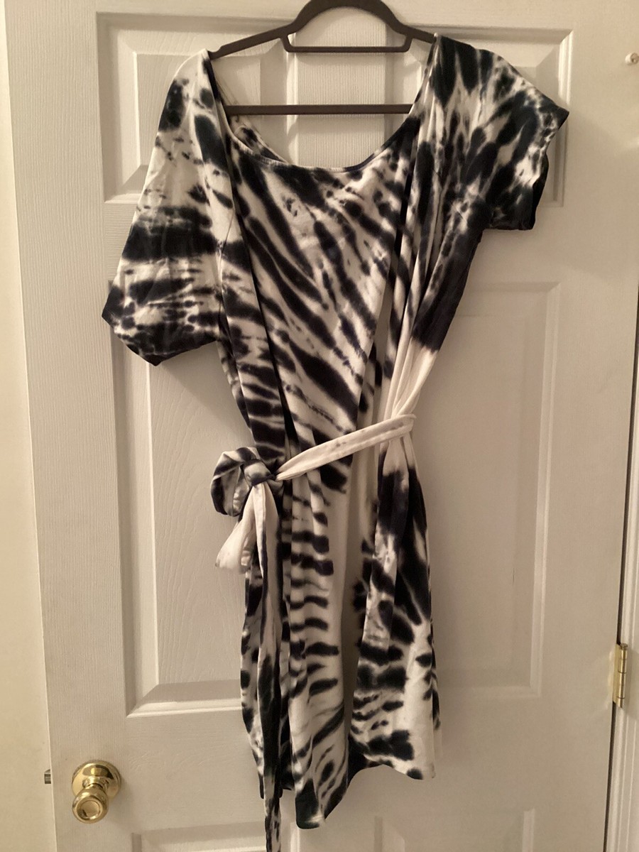 tie dye dress black and white Torrid French Terry Off Shoulder Tee Shirt size 2 launchdate:7/12/2024 Side Ruched Detail Lauren Ralph Lauren Women's Size:42W X 34L