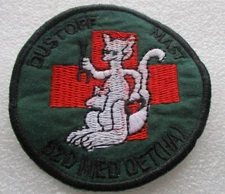 US DUST OFF 82nd MED DET HELICOPER AMBULANCE Vtg Orig RARE VIETNAM WAR PATCH
