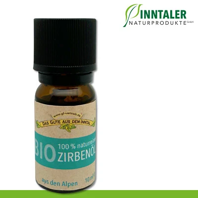 10 ml BIO Zirbenöl 100% naturrein Aromatherapie Pflege Inntaler Naturprodukte