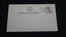 U.S STAMPS:  ONE UX48 FDC  CARD WITH MINT RETURN, 1962 - SPRINGFIELD, L-011621