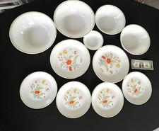 11 x CORELLE CORNING Spring Meadow Bouquet Wildflower Mixed Lot Bowls Plates