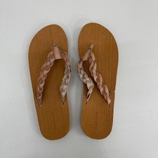 Sandales Brodées Femme Maurices Taille 9 - Couleur Tan - Plat Été Occasion Décontracté
