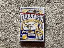 Triumph Premium Summer Yellow Edition Standard Index Playing Cards Poker Size 