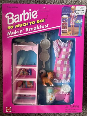 BARBIE, So Much To Do, Makin' Breakfast, Accessories Set (Dated 1995)
