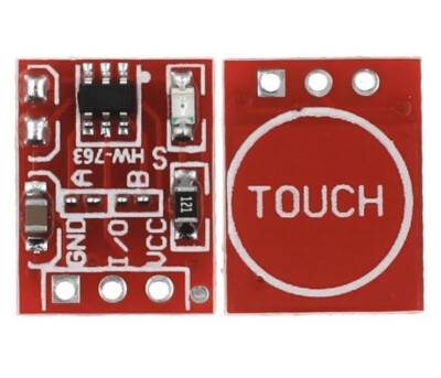 5X TTP223 Capacitive Kapazitiver Einstellbarer Touch Sensor Module Arduino Ras.