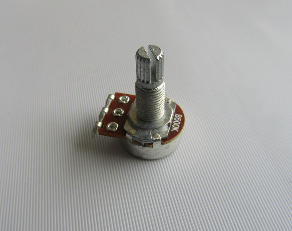 10 Pieces B500K Linear Guitar Potentiometers - Mini Long Split Shaft 500K Pots For Guitar Mods