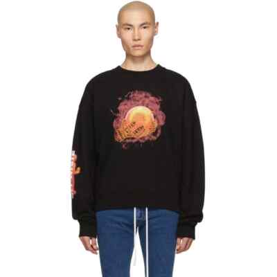 Off-White Black Hands and Planet Sweatshirt Large New Virgil Abloh