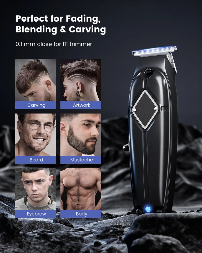 Profi Haarschneidemaschine Haarschneider Bart Trimmer Rasierer Hair Clipper USB - Bild 2 von 4