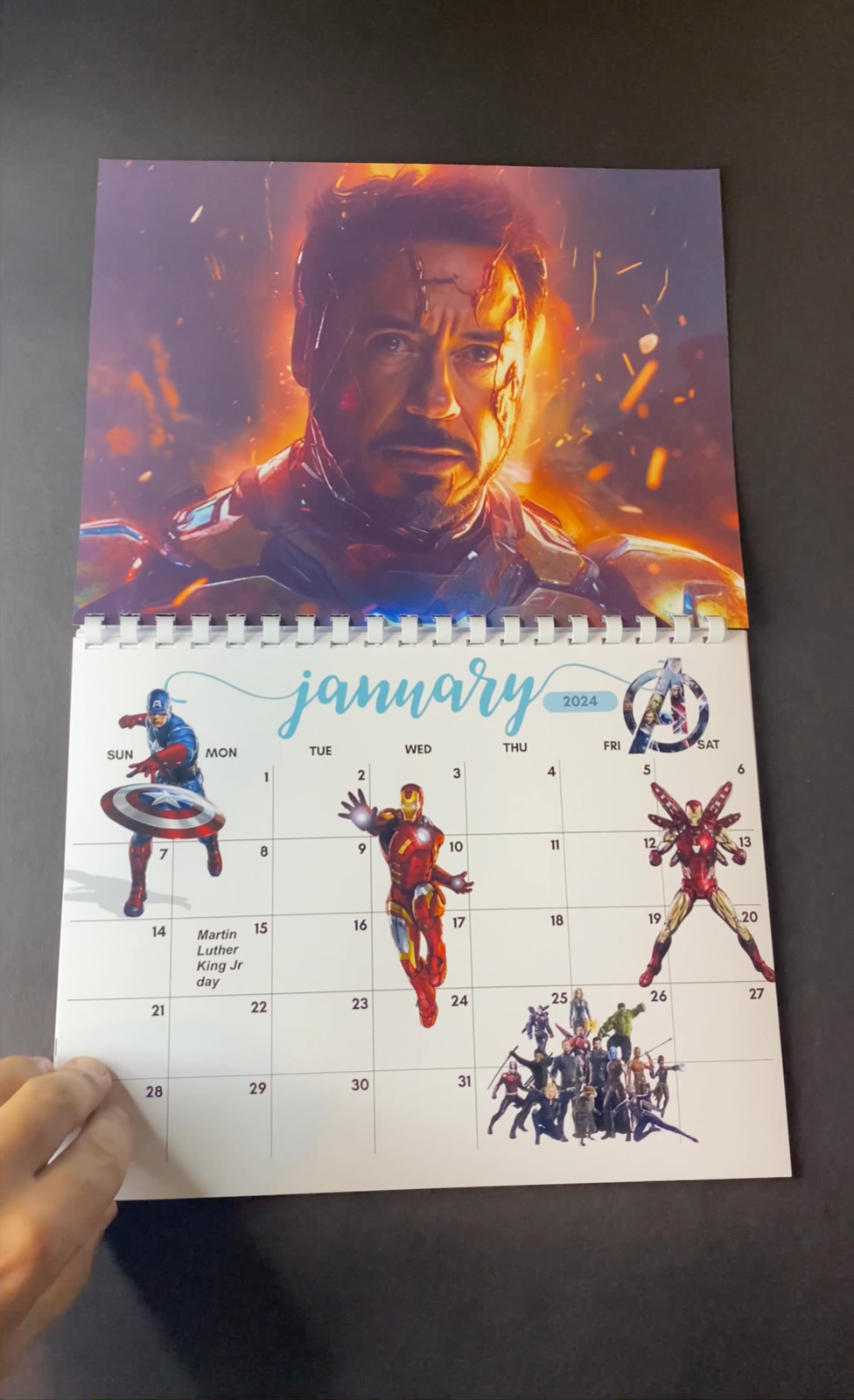 Avengers Endgame Wall Calendar 2024 | eBay