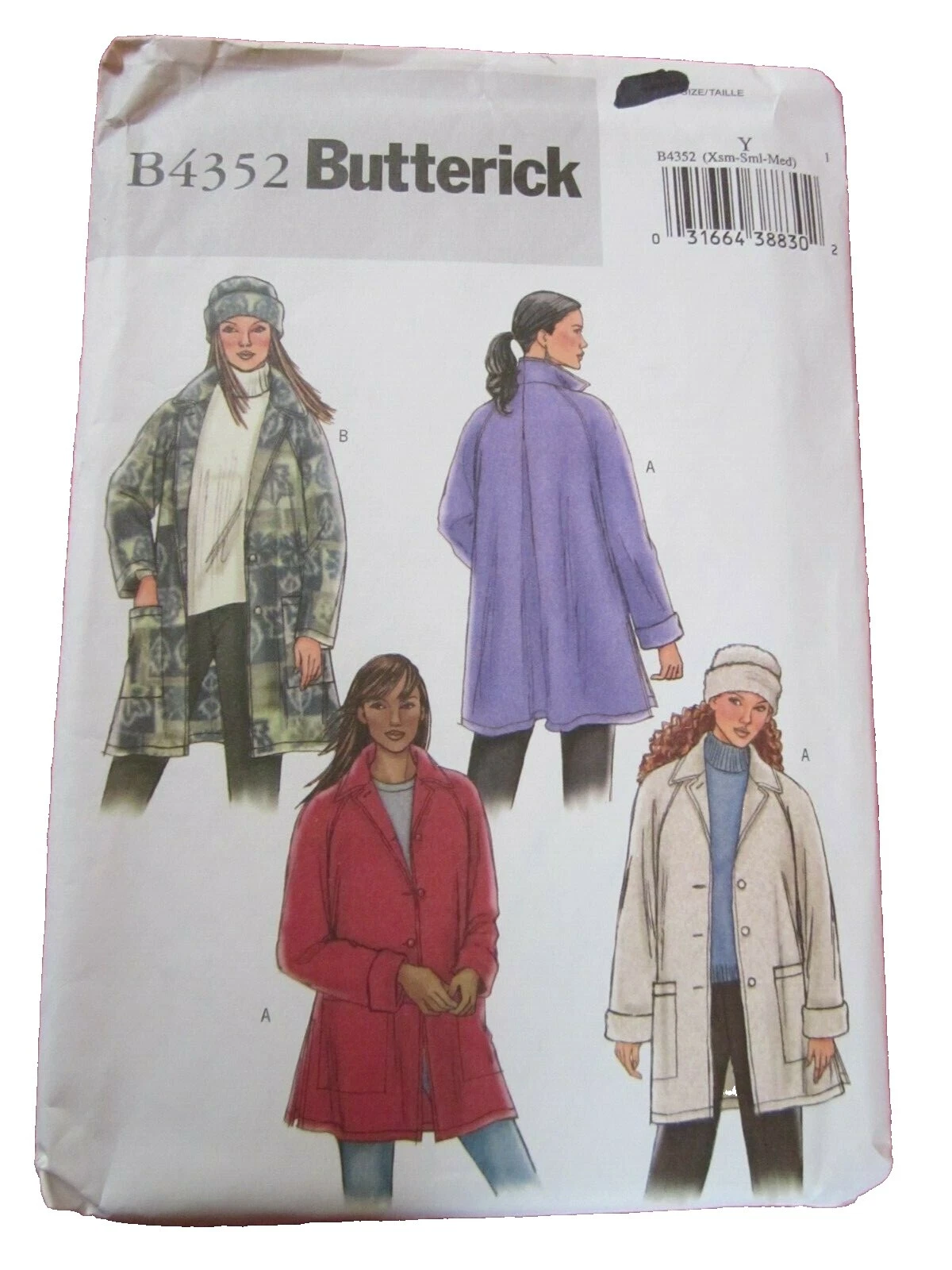 Abrigo/Chaqueta De Corte Butterick Patrones de Costura