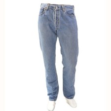 90s Vintage Levis 501 Light Wash Jeans Mens 38 x 30 Button Fly Straight Leg