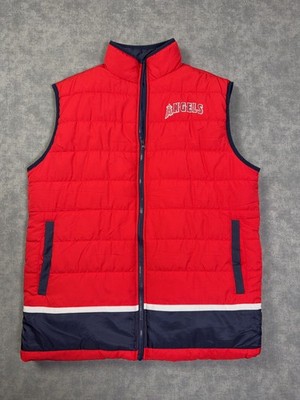 Los Angeles Angels Jacket Mens XL Red MLB Baseball Nitto Quilted Puffer Vest