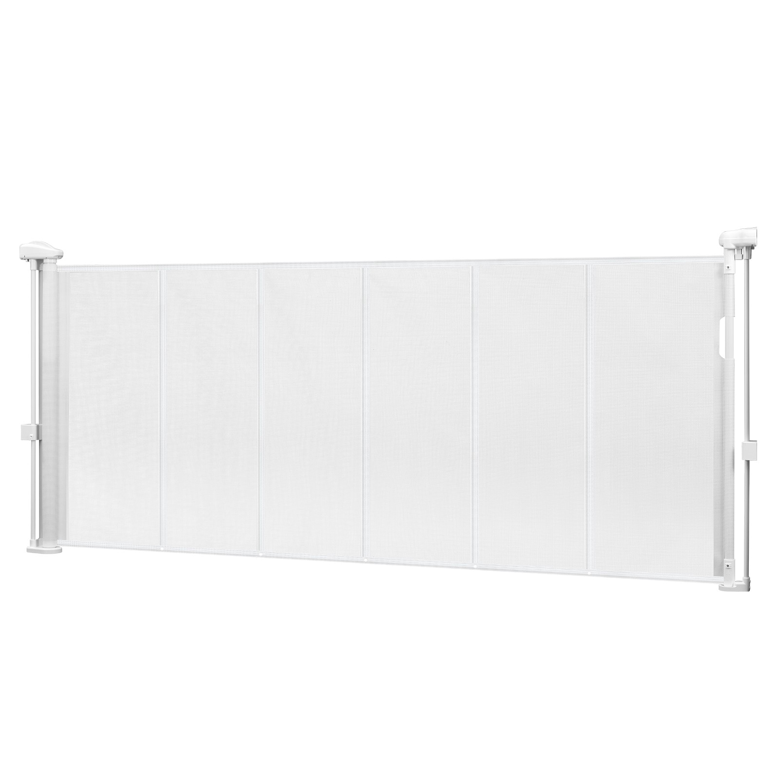 Grille de porte 180cm blanche pour separer le salon et verouiller la cuisine aux chiens