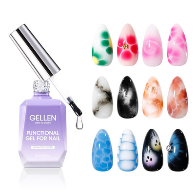 Blooming Gel for Nails, 18Ml Clear Blooming Gel Nail Polish for Nail Art, Easy t