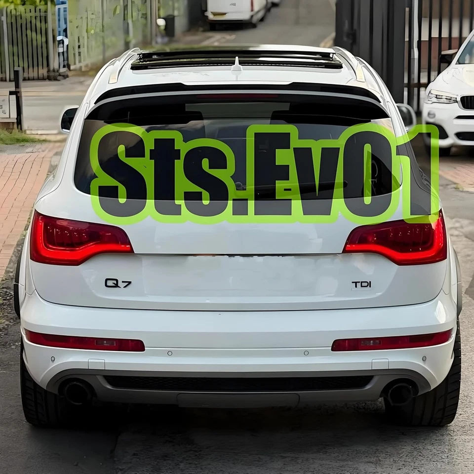 For Audi Q7 MK1 2007-2015 Rear Window Spoiler Roof Wing Gloss Black Sport Style - Изображение 3 из 4