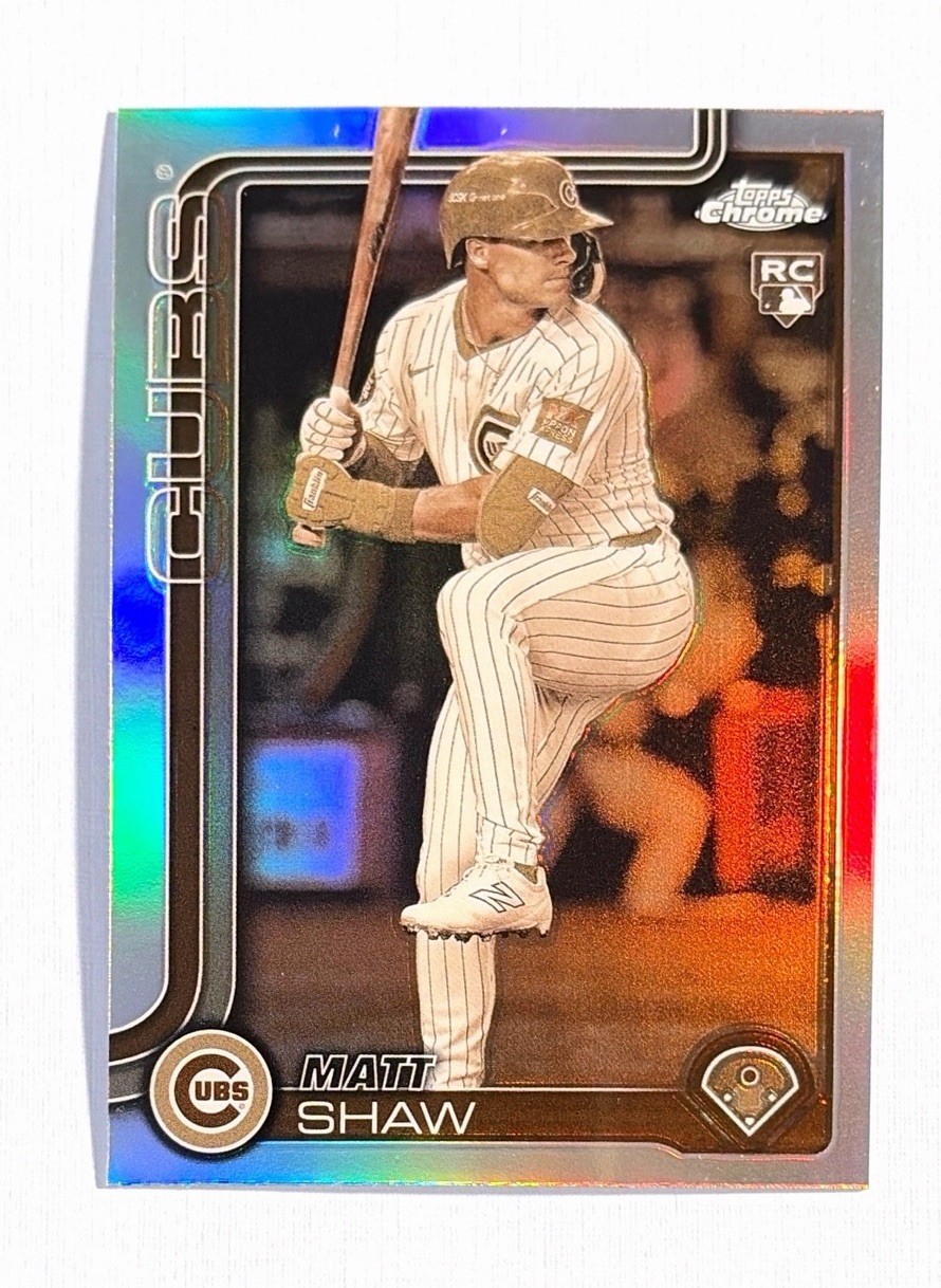 Matt Shaw ~ 2025 Topps Chrome ~ Rookie Sepia Refractor #219