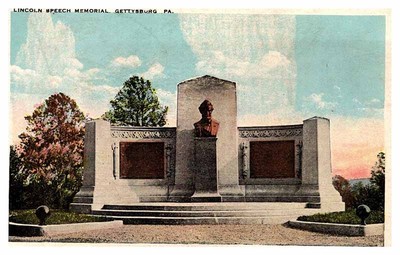 Postcard MONUMENT SCENE Gettysburg Pennsylvania PA m/01 AP3323