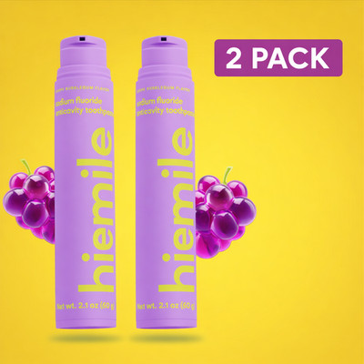 2 Pack Hismile Grape Bubblegum Fluoride Toothpaste 2.1oz NEW Sealed