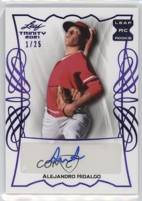 2021 Leaf Trinity Purple 1/25 Alejandro Hidalgo #BA-AH1 Auto 0sm9