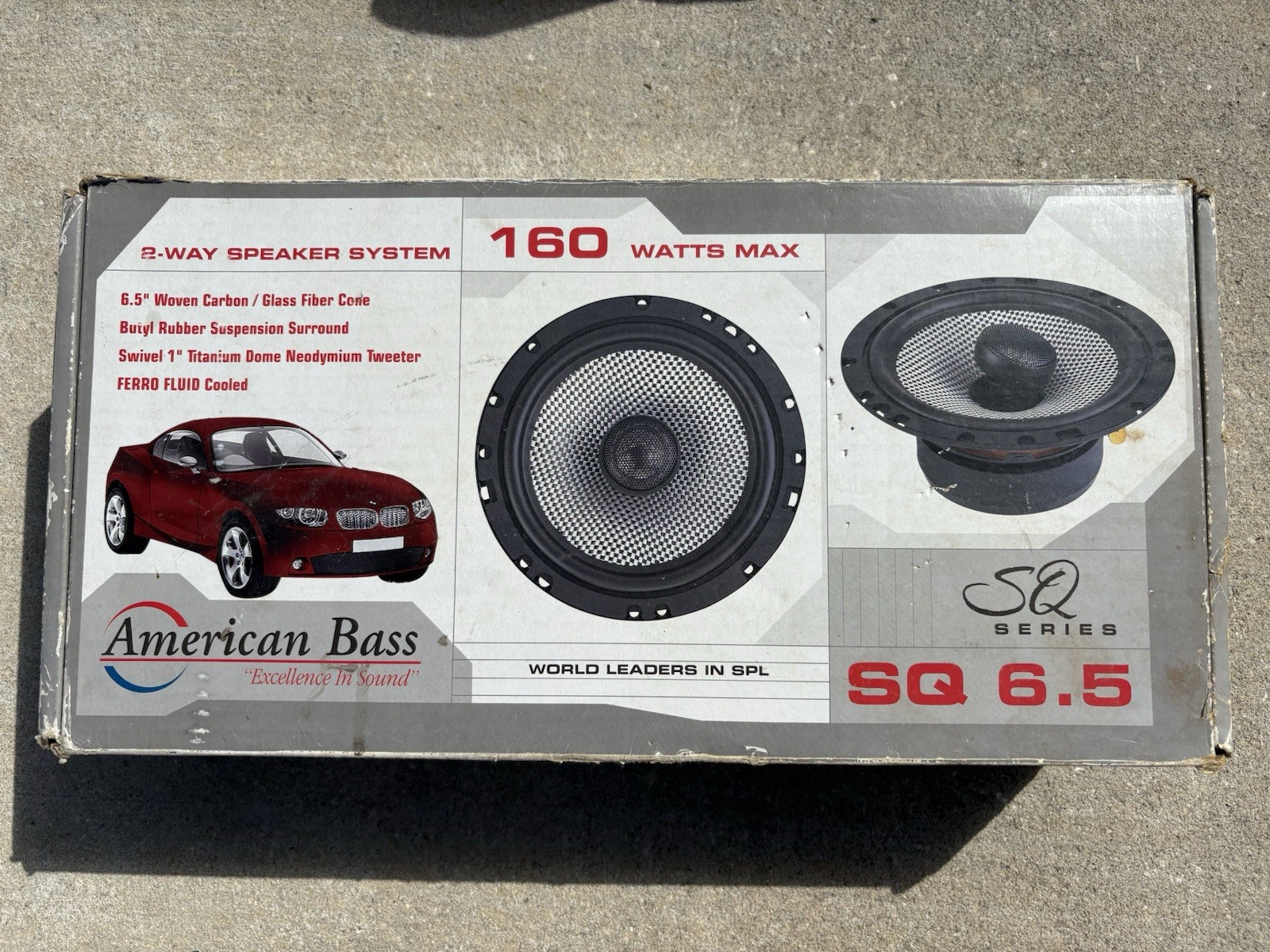 American Bass SQ 6.5 2-Way Speaker System 6.5in 80W RMS