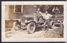 C 1920 Ford Model Tt Dump Truck 2 Men Vernacular Photo C 1920 Ford Model Tt Dump Truck 2 Men Vernacular Photo