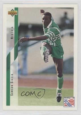 1994 Upper Deck World Cup English/Spanish Samson Siasia #200 0w8