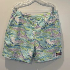 Vineyard Vines Mens Beach Huts Swim Trunks Board Shorts Size Medium