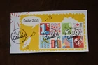 GB 2015 Smilers m/s, On Piece, Used Stamps, ex FDC