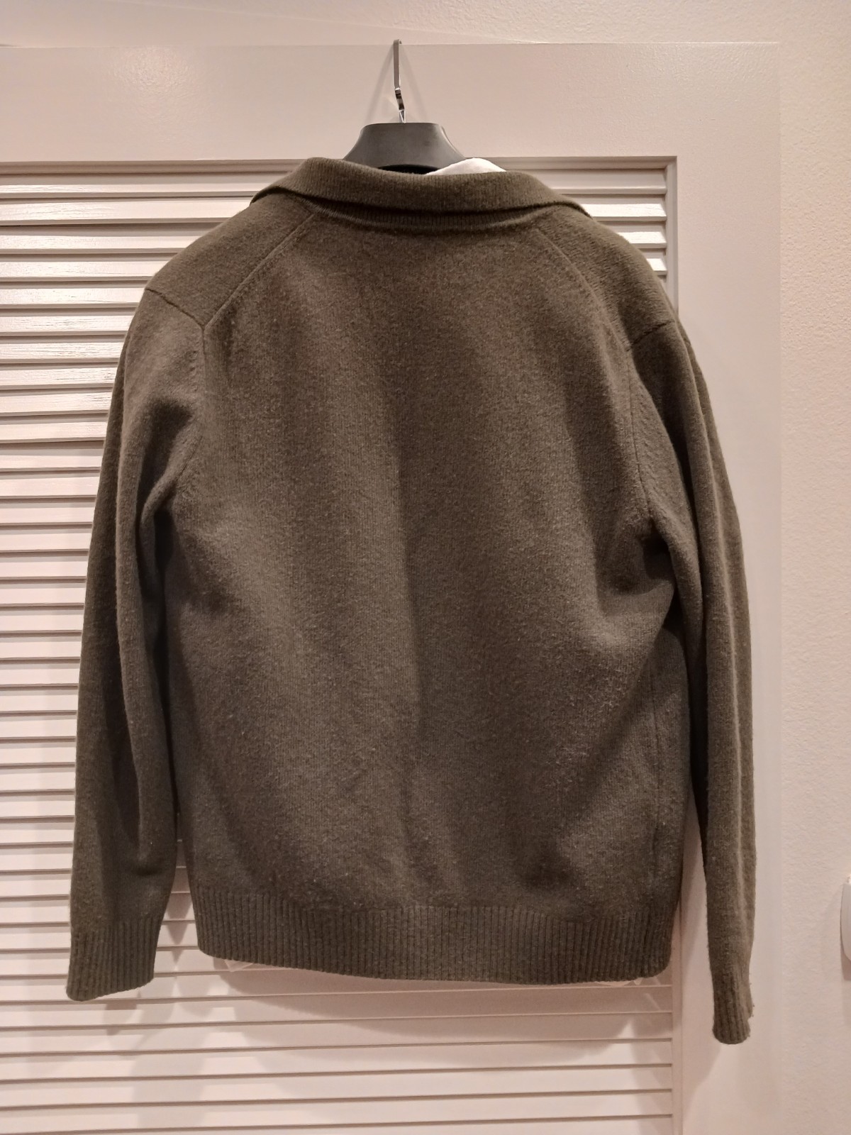 Mango Knit Wool-Blend Cardigan, Men's Small, Green - image 3