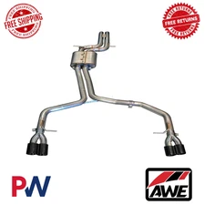 AWE Track Edition Exhaust System For Audi B8 S5 4.2L - Polished Silver Tips
