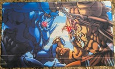 Tappetino Gioco Drago Alato di Ra vs Obelisco il Tormentatore TCG - Yugioh CCG Mat 24x14