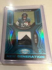 2025 Panini Certified Travis Hunter New Generation Jerseys Mirror Teal /199 RC