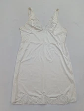 Wondermaid Vintage Dress Slip Size 38 Ivory White Nylon
