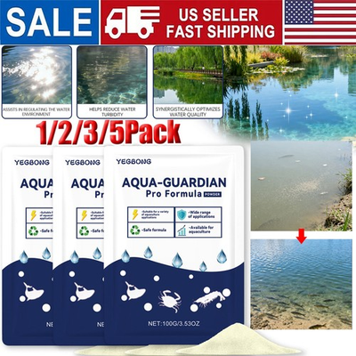 #ad Aqua Guardian Pro FormulaAquatic Care Powder For Aquarium Water Care Support $36.99