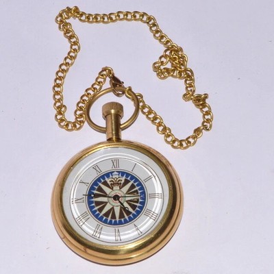 ''Antique Elgin Brass Pocket Watch   Vintage Collectible   Perfect Gift''