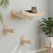 Cat Wall Furniture Lounge Sisal Stairs Set 16 Inch Stud Mount 33 lbs Hammock