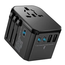 Universal Travel Adapter International Plug - European Travel Plug Adapter Wo...
