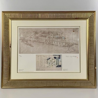Frank Lloyd Wright Lithograph [ Imperial Hotel ] 104/300 / W 83.5[cm]