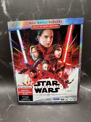 Star Wars The Last Jedi Blu-ray 2018 Multi-Screen Edition 2-Disc Set 