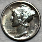 Uncirculated 1916-S Mercury Dime, Razor-Sharp w/ FSB.