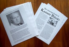 KASIMIR BILESKI - 12-page biography + 3-pg history- Commissioned Arthur Szyk art