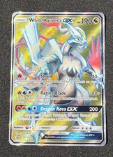 Pokémon Kyurem Bianco 2018 GX SOLE E LUNA HOLO FULL ART PROMO SM141 NM
