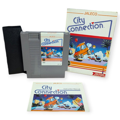 City Connection (NES, 1988) CIB Complete in Box Jaleco Super Clean