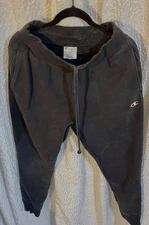 Vintage Champion Reverse Weave🔥Sweatpants Mens Size L Joggers Cotton Thick