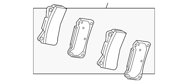 Genuine Honda 2017-2019 Civic Brake Pads 45022-TGH-A02
