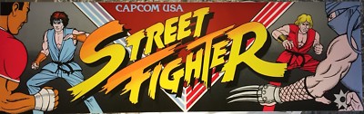 Street Fighter Arcade Marquee 26'' x 8''