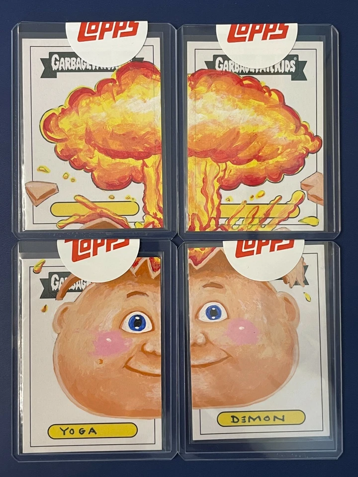 2020 Topps GPK OS1 Garbage Pail Kids ADAM BOMB Yoga Demon PUZZLE SKETCH Card WOW - Image 4 of 4