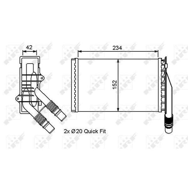 Nrf 53554 WäRmetauscher Heizung HeizungsküHler Innenraumheizung Fahrzeugheizung-image