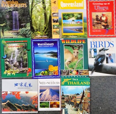 11 Southeast Asia Informational Magazines! Australia,Thailand,New Zealand,Beijin